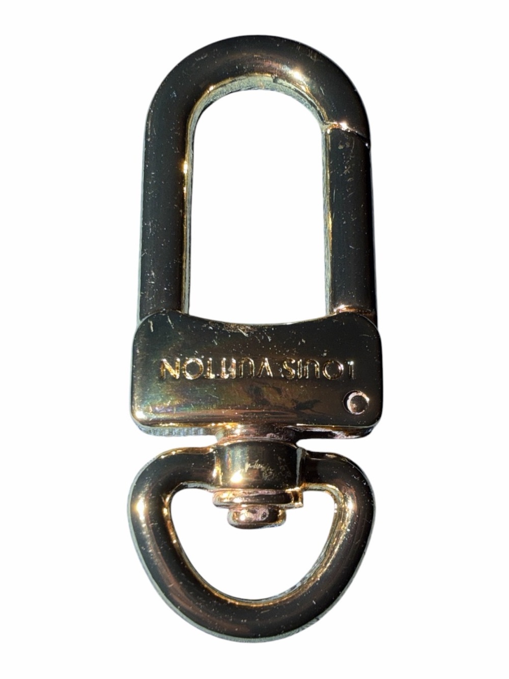 Louis Vuitton Gold Metal Swivel Hook Key Clip